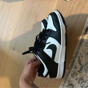 Nike white and black dunks